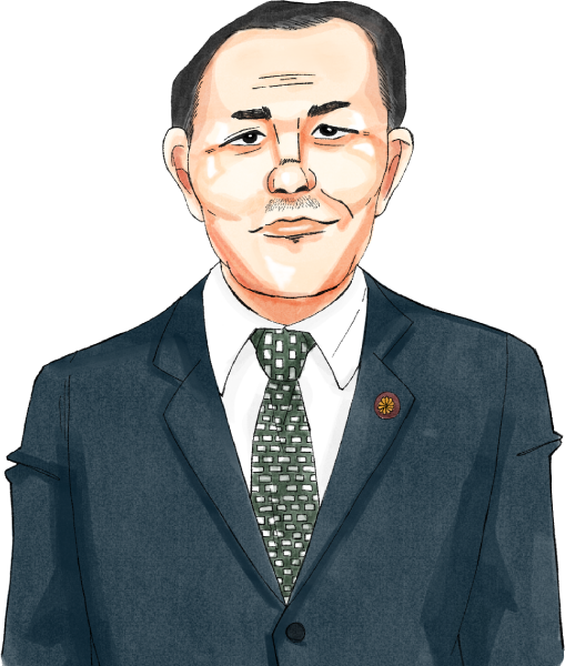 田中角栄氏のイラスト