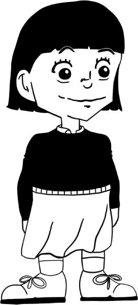 女の子のイラスト