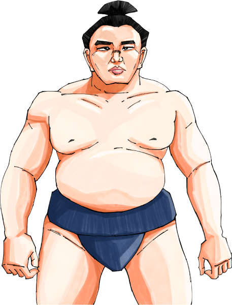 豊昇龍関のイラスト