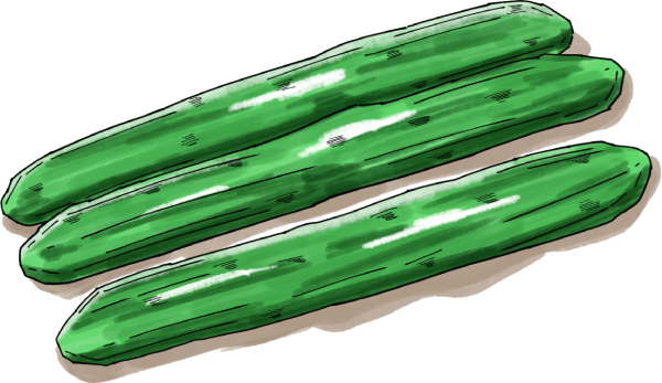 キュウリのイラスト