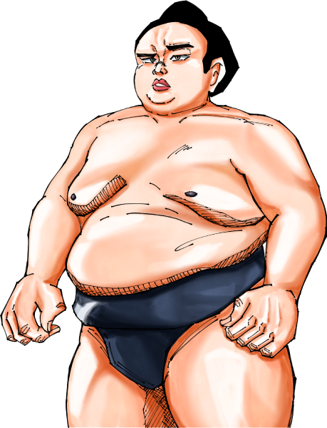 貴景勝関のイラスト