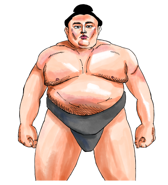 阿炎関のイラスト