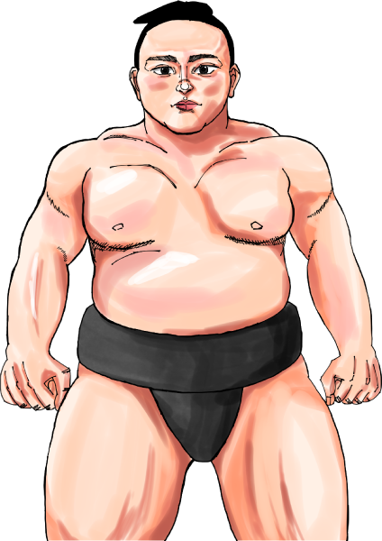 炎鵬関のイラスト