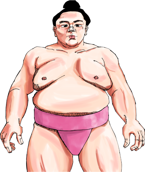 宇良関のイラスト