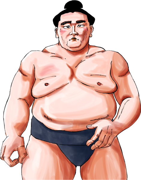 照ノ富士関のイラスト