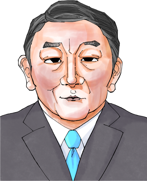 茂木敏充さんのイラスト