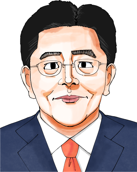 加藤勝信さんのイラスト