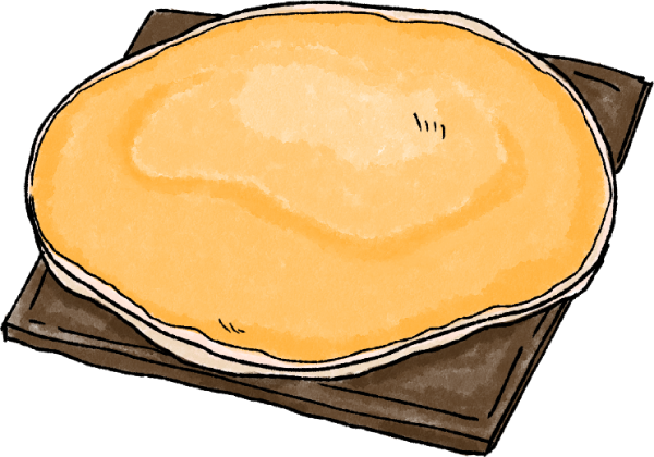 セブンの板チョコパンケーキのイラスト