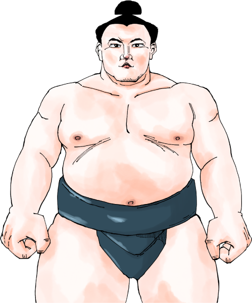 豊昇龍関のイラスト