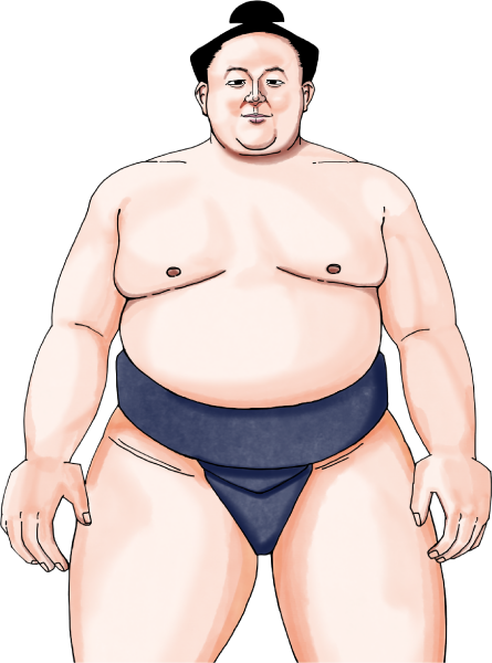 玉鷲関のイラスト