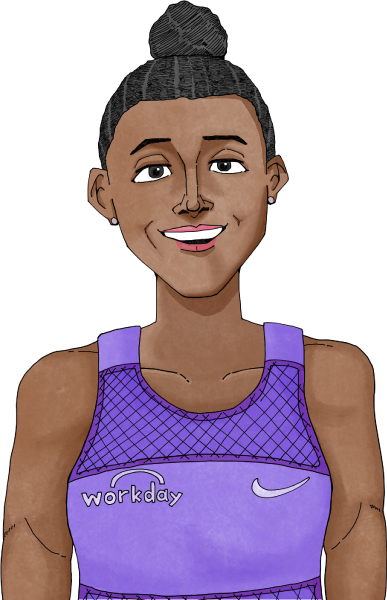 大坂なおみさんのイラスト