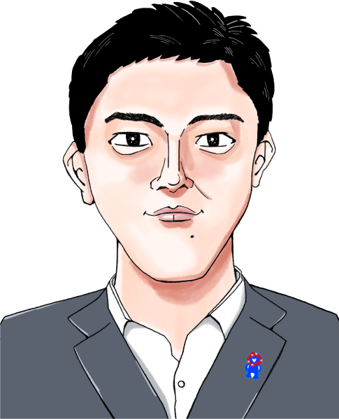 吉村洋文さんのイラスト