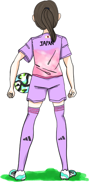 なでしこジャパンのイラスト