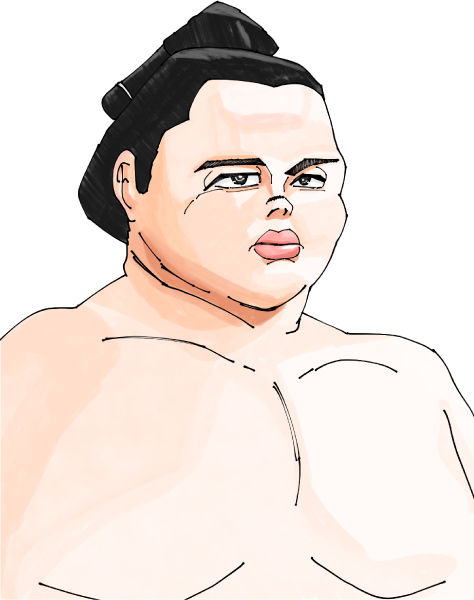 琴ノ若関のイラスト