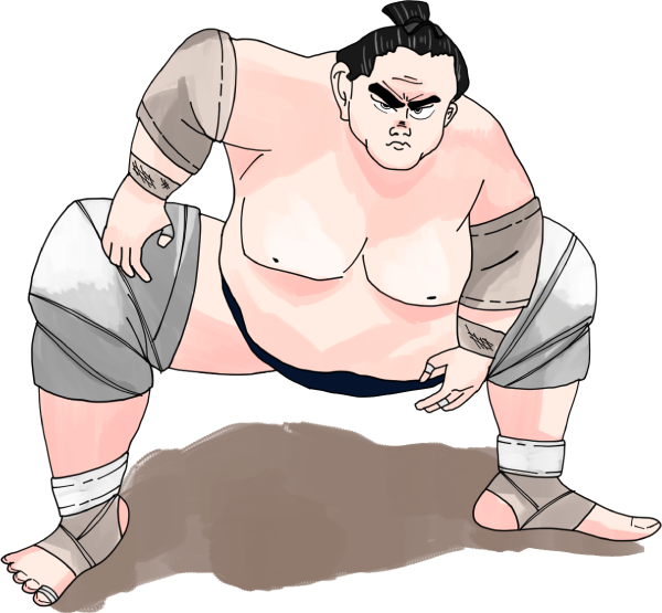 照ノ富士関のイラスト